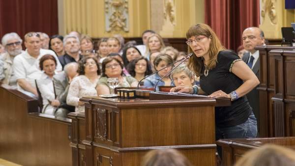 La portavoz parlamentaria de Podemos, Laura Camargo La portavoz parlamentaria de Podemos, Laura Camargo