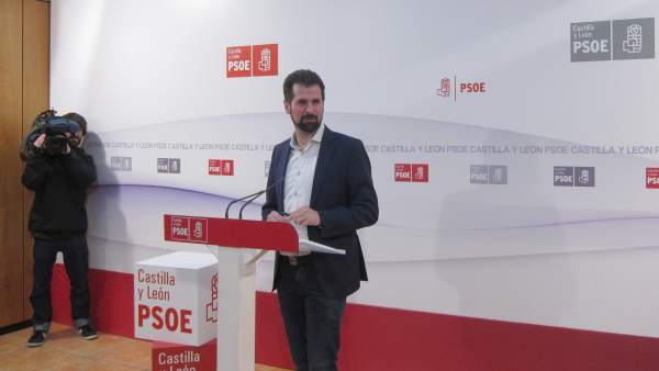 Tudanca en la sede autonómica del PSOE Tudanca en la sede autonómica del PSOE