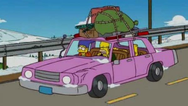El coche de Homer Simpson. El coche de Homer Simpson.