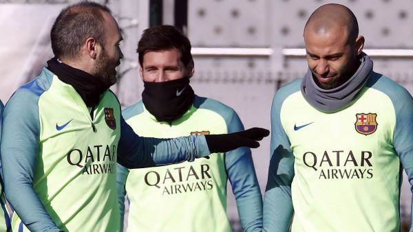 Iniesta, Messi y Mascherano Iniesta, Messi y Mascherano