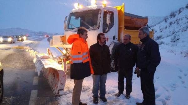 Quitanieves, trabajos ola de frío, nieve Quitanieves, trabajos ola de frío, nieve