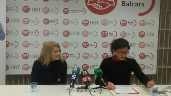 Mari Carmen Barrera y Xisca Garí, de UGT Mari Carmen Barrera y Xisca Garí, de UGT