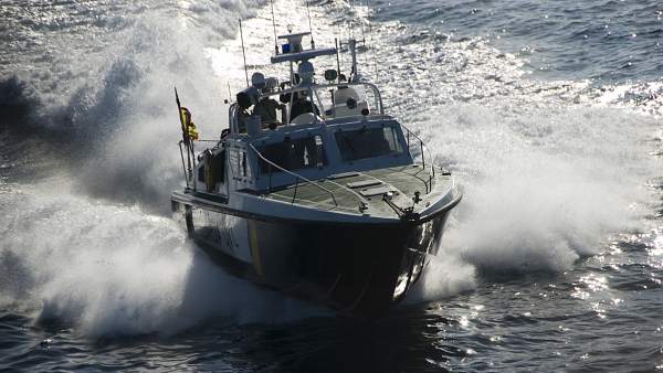 Imagen de la patrullera de la Guardia Civil que ha localizado al senderista Imagen de la patrullera de la Guardia Civil que ha localizado al senderista