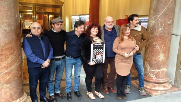 Los actores de 'El Intercambio', en el Olympia Los actores de 'El Intercambio', en el Olympia