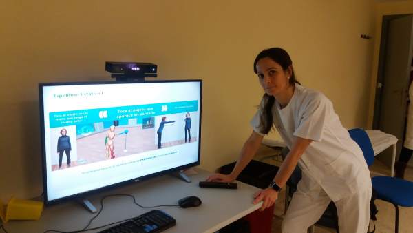 La fisioterapeuta que lleva la Rehabilitación Virtual en el hospital del Rosell La fisioterapeuta que lleva la Rehabilitación Virtual en el hospital del Rosell