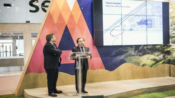 Arenere y Soro en la presentación de Puerto Venecia en Fitur Arenere y Soro en la presentación de Puerto Venecia en Fitur