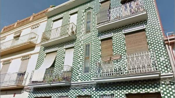 Imagen de una casa en el barrio del Cabanyal-Canyamelar Imagen de una casa en el barrio del Cabanyal-Canyamelar