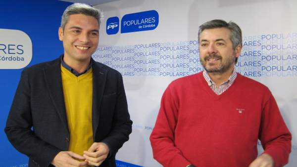 Lorite y Torrico en la sede del PP cordobés Lorite y Torrico en la sede del PP cordobés