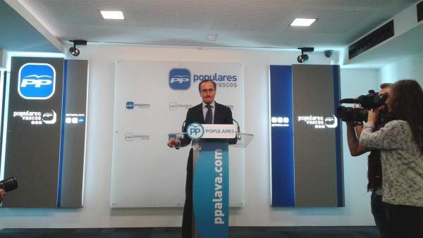 El Presidente Del PP Vasco, Alfonso Alonso El Presidente Del PP Vasco, Alfonso Alonso