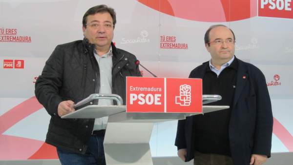 Fernández Vara y Miquel Iceta Fernández Vara y Miquel Iceta