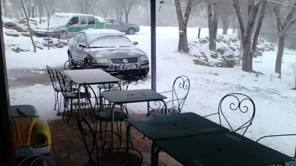 Imagen de la nieve acumulada en Bullas Imagen de la nieve acumulada en Bullas