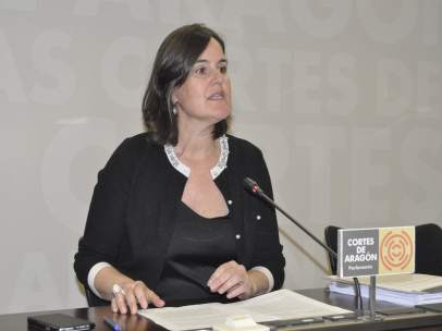 La diputada del PAR en las Cortes de Aragón, Elena Allué