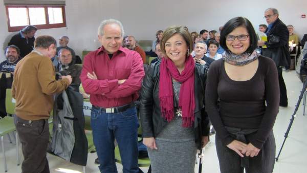 Ambrosio (centro) en la presentación de la jornada Ambrosio (centro) en la presentación de la jornada