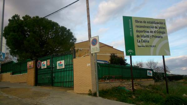 Obras del colegio La Colina. Obras del colegio La Colina.