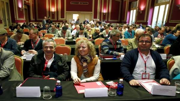 Tezanos en congreso CCOO Tezanos en congreso CCOO