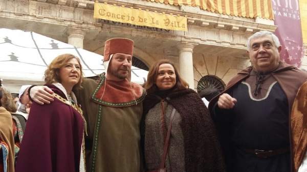 Romero, Soro, Pérez y Arrufat, en la recreación de las Bodas de Isabel Romero, Soro, Pérez y Arrufat, en la recreación de las Bodas de Isabel