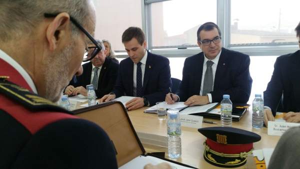 Jordi Jané asiste a la junta local de seguridad de Vidreres Jordi Jané asiste a la junta local de seguridad de Vidreres