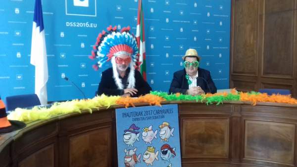 Presentación del Carnaval donostiarra. Presentación del Carnaval donostiarra.