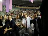 Errejón, Iglesias y Mayoral durante en Congreso de Podemos, Vistalegre