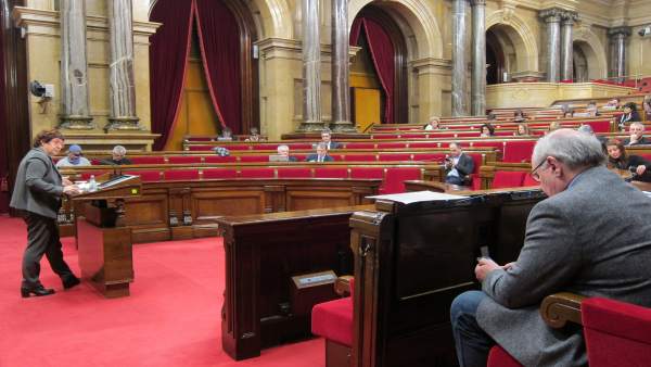 La consellera Dolors Bassa en el pleno del Parlament La consellera Dolors Bassa en el pleno del Parlament