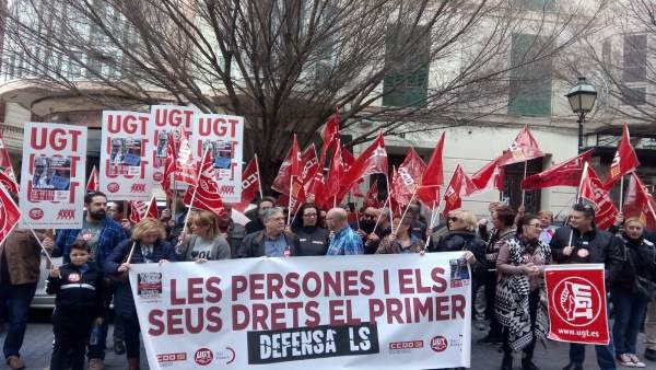 Manifestación UGT y CCOO Manifestación UGT y CCOO