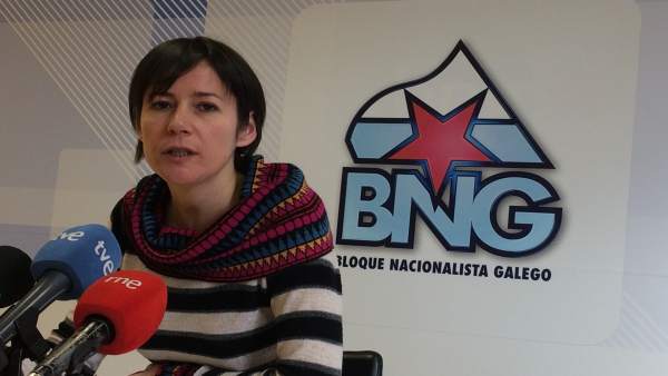 Ana Pontón, en rueda de prensa Ana Pontón, en rueda de prensa