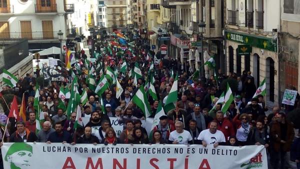 Manifestación a favor de Bódalo Manifestación a favor de Bódalo