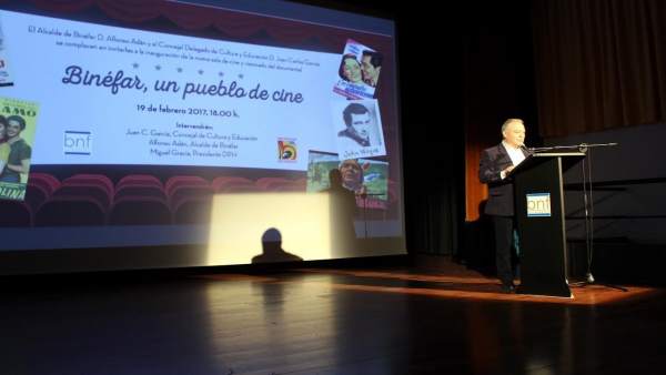 El presidente de la DPH en el acto en Binéfar. El presidente de la DPH en el acto en Binéfar.