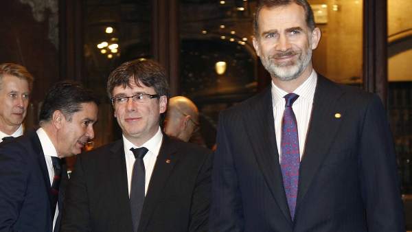 Puigdemont y Felipe VI Puigdemont y Felipe VI