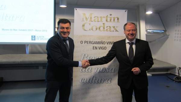 El conselleiro Román Rodríguez y el rector de la UVIgo Salustiano Mato El conselleiro Román Rodríguez y el rector de la UVIgo Salustiano Mato
