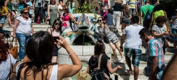 Turistas en Barcelona