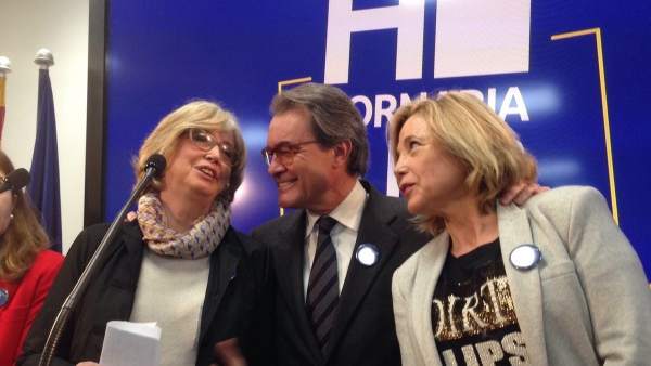 A.Mas, J.Ortega e I.Rigau en rueda de prensa A.Mas, J.Ortega e I.Rigau en rueda de prensa