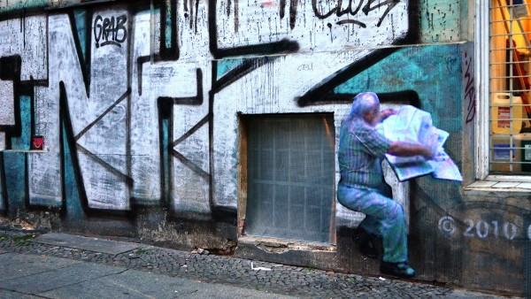 Paolo Cirio, Street Ghosts, installed at 9 Adalbertstraße, Berlin, Germany Paolo Cirio, Street Ghosts, installed at 9 Adalbertstraße, Berlin, Germany