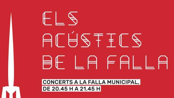 La falla municipal es converteix en escenari i acull tres concerts acústics de grups valencians La falla municipal es converteix en escenari i acull tres concerts acústics de grups valencians