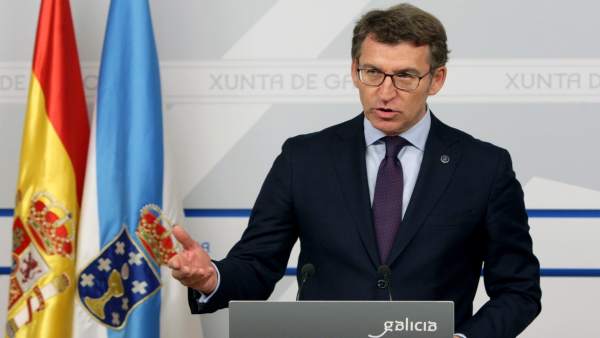 El presidente de la Xunta, Alberto Núñez Feijóo, tras el Consello El presidente de la Xunta, Alberto Núñez Feijóo, tras el Consello