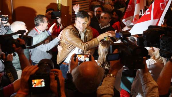 El candidato de las primarias para la Secretaría General del PSOE Pedro Sánchez El candidato de las primarias para la Secretaría General del PSOE Pedro Sánchez