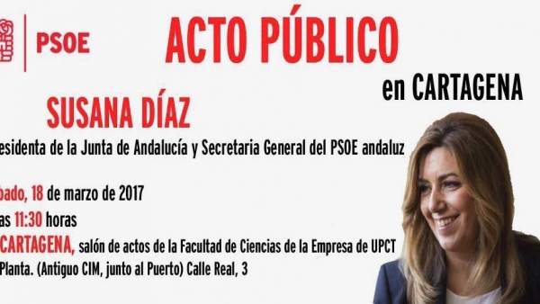 Acto Susasan Díaz en Cartagena Acto Susasan Díaz en Cartagena