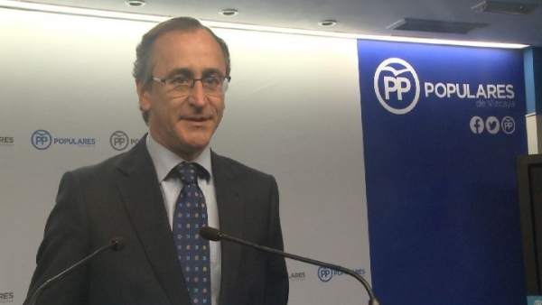 El presidente del PP vasco, Alfonso Alonso El presidente del PP vasco, Alfonso Alonso