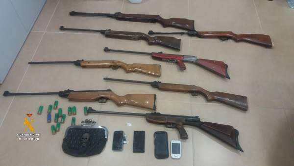 Salamanca.- Armas incautadas Salamanca.- Armas incautadas