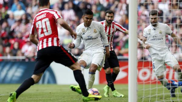 Gol de Casemiro en Bilbao Gol de Casemiro en Bilbao