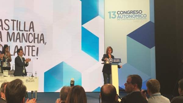 Cospedal en su intervención en el Congreso del PP Cospedal en su intervención en el Congreso del PP