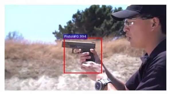 Muestra que señala la pistola en el video, según el modelo de la UGR Muestra que señala la pistola en el video, según el modelo de la UGR