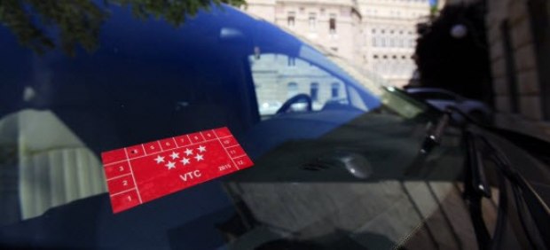 Pegatinas VTC de Cabify y Uber