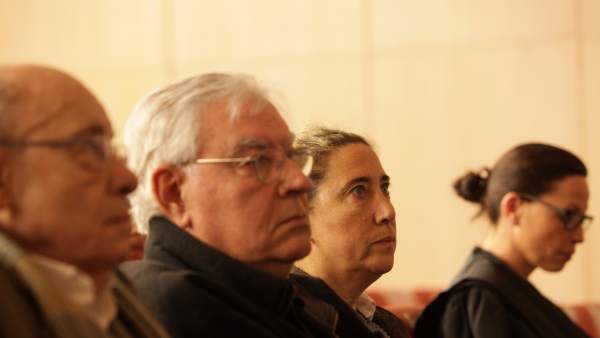 Fèlix Millet, Jordi Montull y Gemma Montull en el juicio del caso Palau. Fèlix Millet, Jordi Montull y Gemma Montull en el juicio del caso Palau.