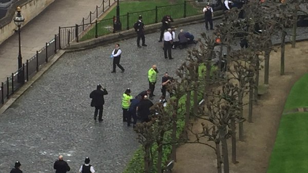 Dos heridos, a las puertas del Parlamento británico Dos heridos, a las puertas del Parlamento británico