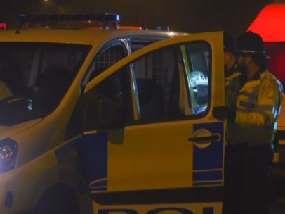 Policías en una operación en Birmingham