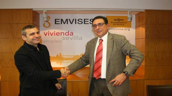 Emvisesa y Caixabank avanzan en la cesión de las viviendas. Emvisesa y Caixabank avanzan en la cesión de las viviendas.