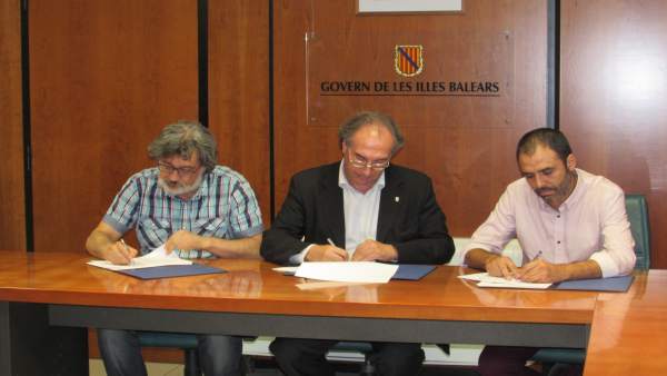 Biel Caldentey, Marti March y Toni Baos Biel Caldentey, Marti March y Toni Baos