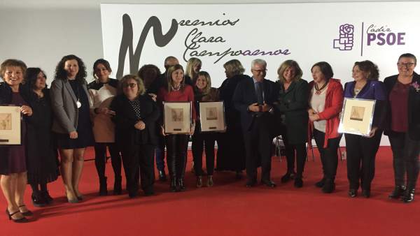 El PSOE de Cádiz entrega los Premios Clara Campoamor El PSOE de Cádiz entrega los Premios Clara Campoamor