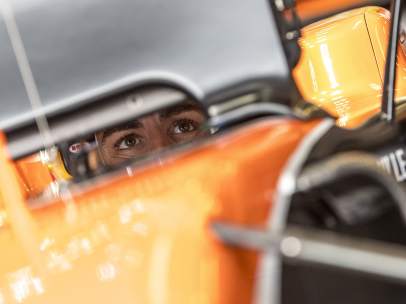 Alonso, durante los entrenamientos de Australia.